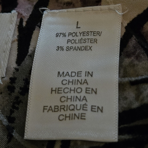 Alfred Dunner Top Purple Beaded Floral 3/4 Sleeve Blouse Stretch Women's L - Picture 8 of 12